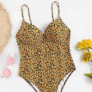 Sunflower One Piece Bathing Suit 🌻